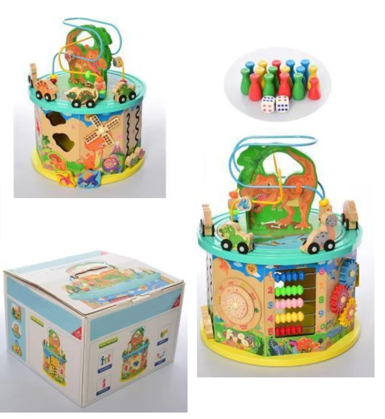 

Детская развивающая деревянная игра Best Toys 2185 Деревянная развивающая детская игрушка Пальчиковый лабиринт Сортер Шестеренки Часики Счёты для маленьких детей