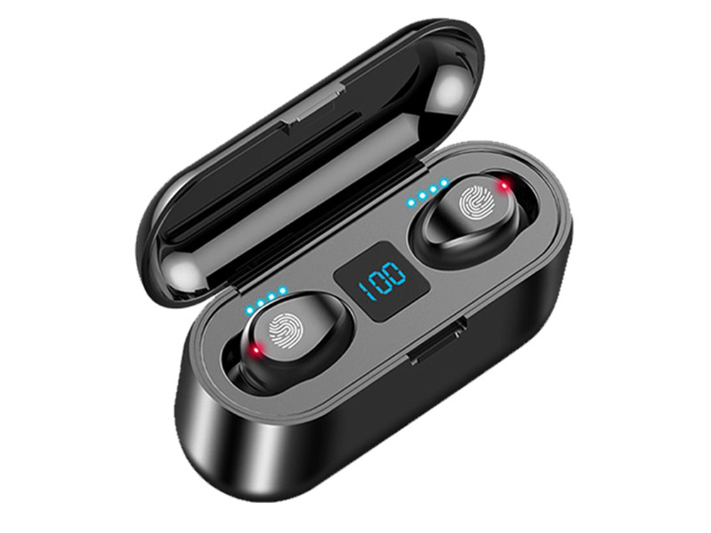 

Гарнитура TWS F9 Bluetooth 5.0 Черный (1007-668-00)