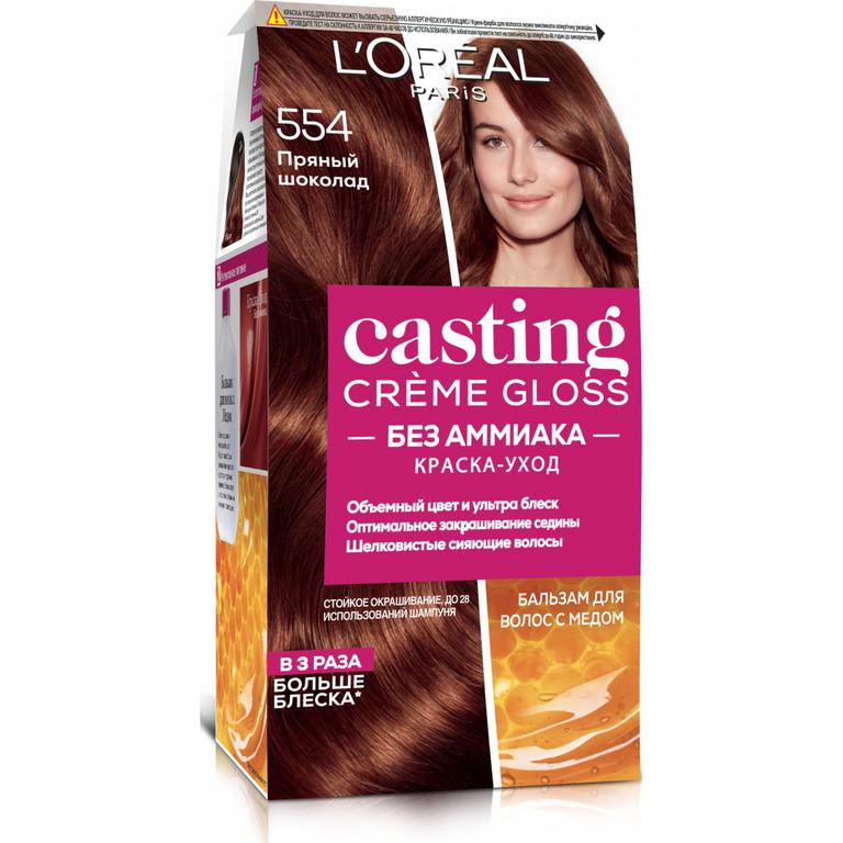 Краска для волос L"Oreal Paris Casting Creme Gloss 554 - Пряный шоколад ...