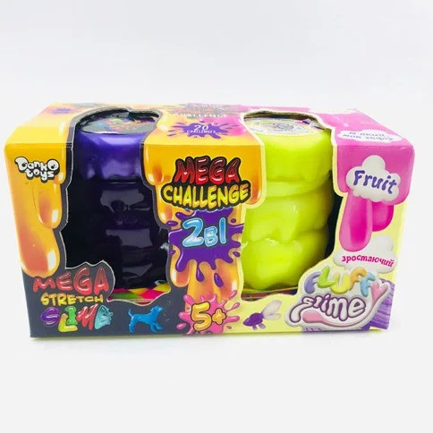 

Вязкая масса "2 в 1 "Mega Stretch Slime" и "Fluffy Slime" укр. FLS-03-01U