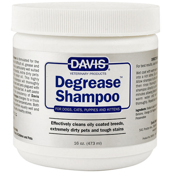 

Шампунь Davis Degrease Shampoo обезжиривающий для собак и котов, 0,454 л