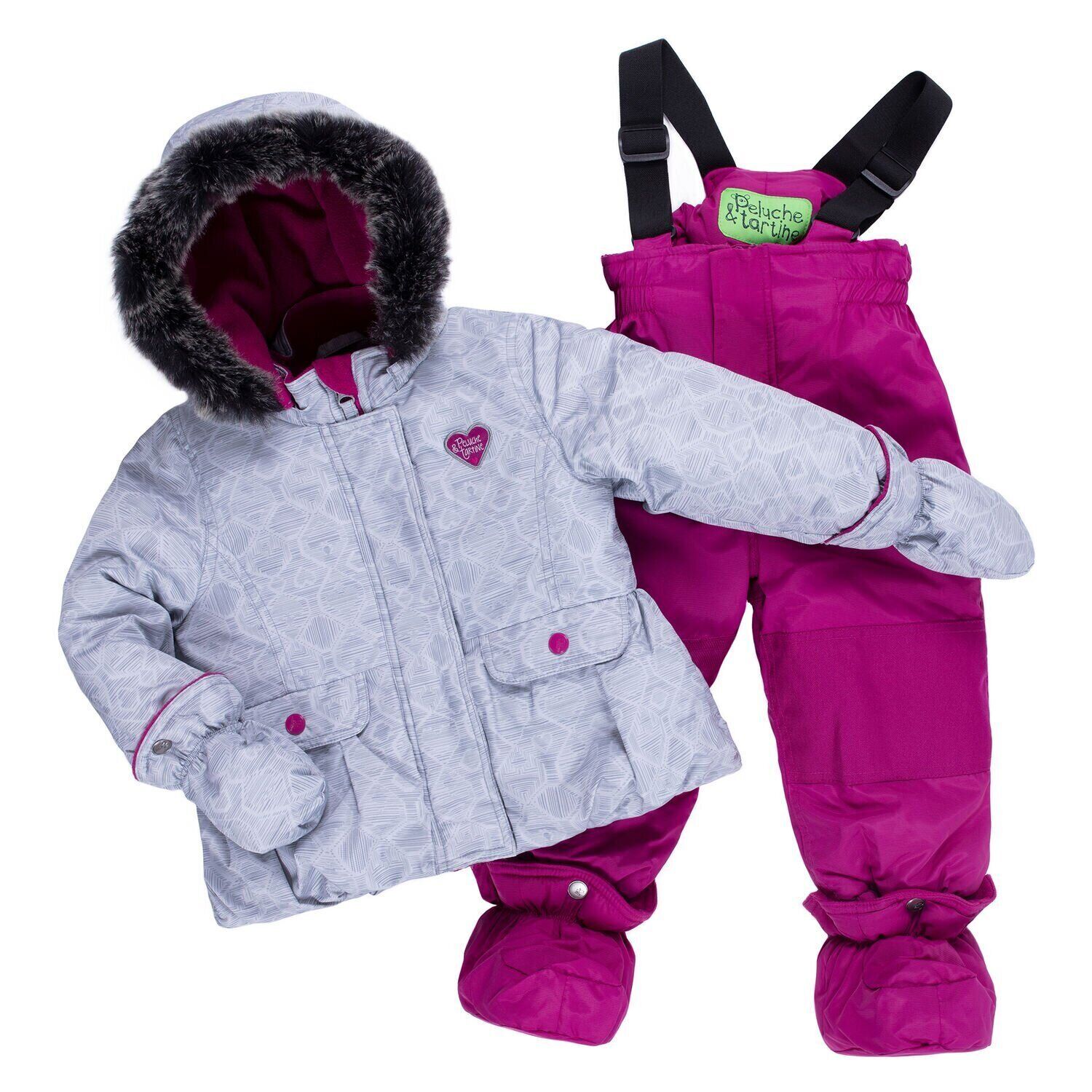 

Комплект зимний Peluche&Tartine F19M02BF Фиолетовый 1 год 80 см (F19M02BF-Frostgray/Batonrouge-12m)