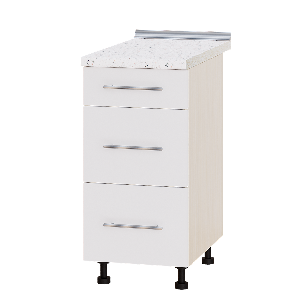 

Кухня Модерн модуль Низ Н87-400 Белый Глянец - Дуб молочный 40х47х82 см