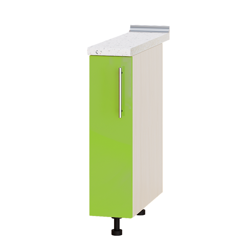 

Кухня Модерн модуль Низ Н83-200 Яблоко Глянец - Дуб молочный 20х45х82 см