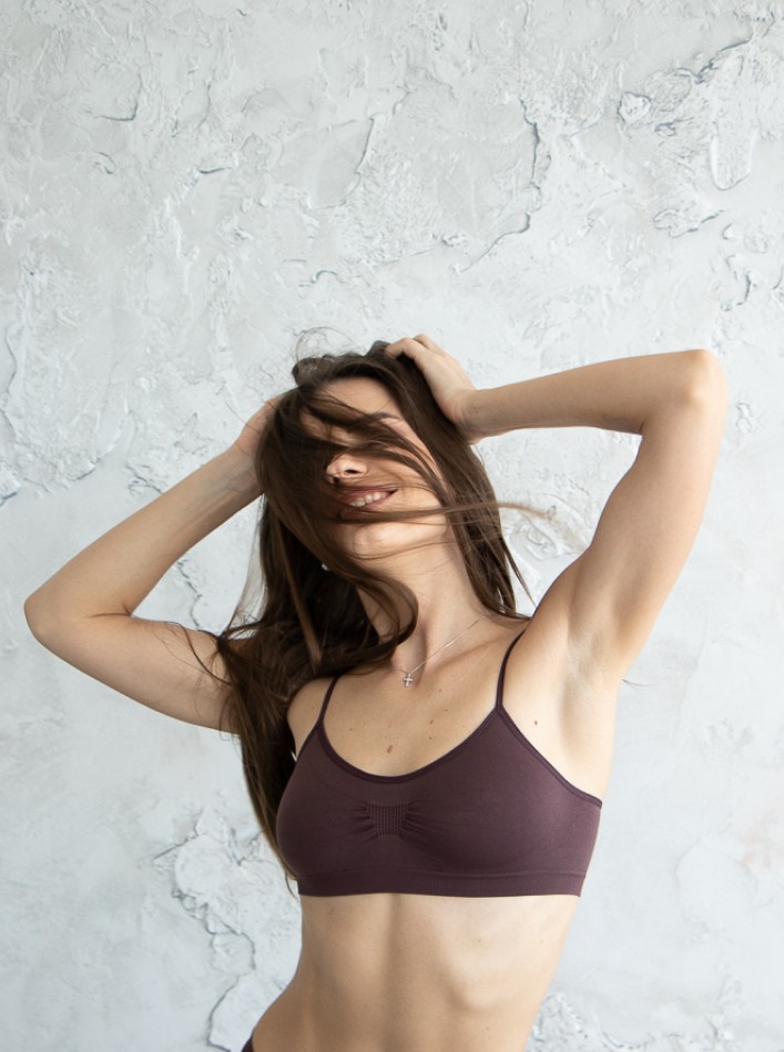 

Топ на тонких бретелях Singwear W2 M коричневый