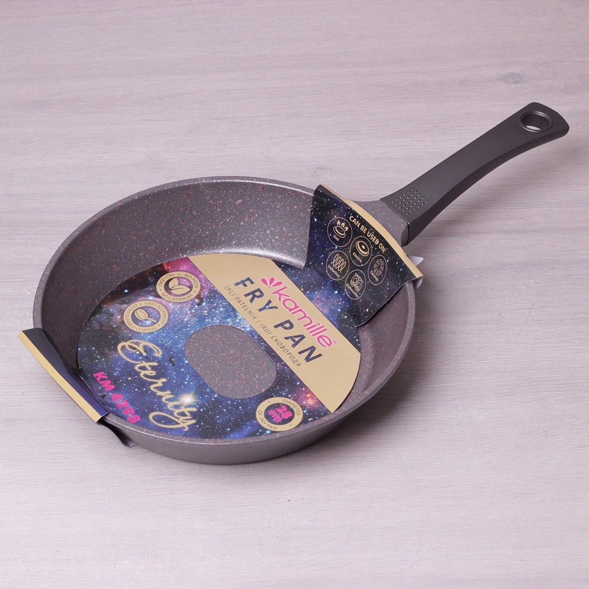 

Сковорода Kamille Eternity 28 см Space starsх КМ 4298
