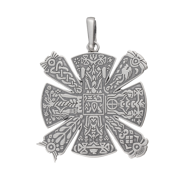 

Серебряный подвес-оберег Jewel-Case Крес 8028-4