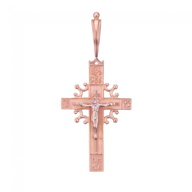 

Золотой крестик с Распятием Иисуса Христа Jewel-case z3235-K