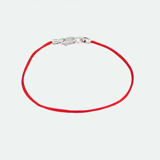 

Шнурок на руку с серебряным замком Jewel-case Красный 4101-kr 19.0