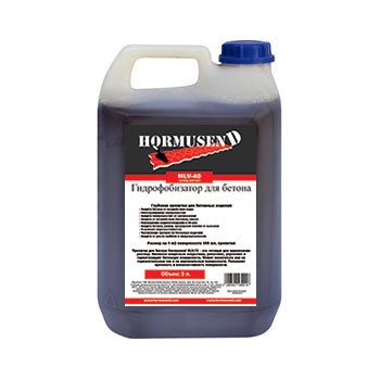 

Гидрофобизатор для бетона концентрат Hormusend HLV-40, 5 л.