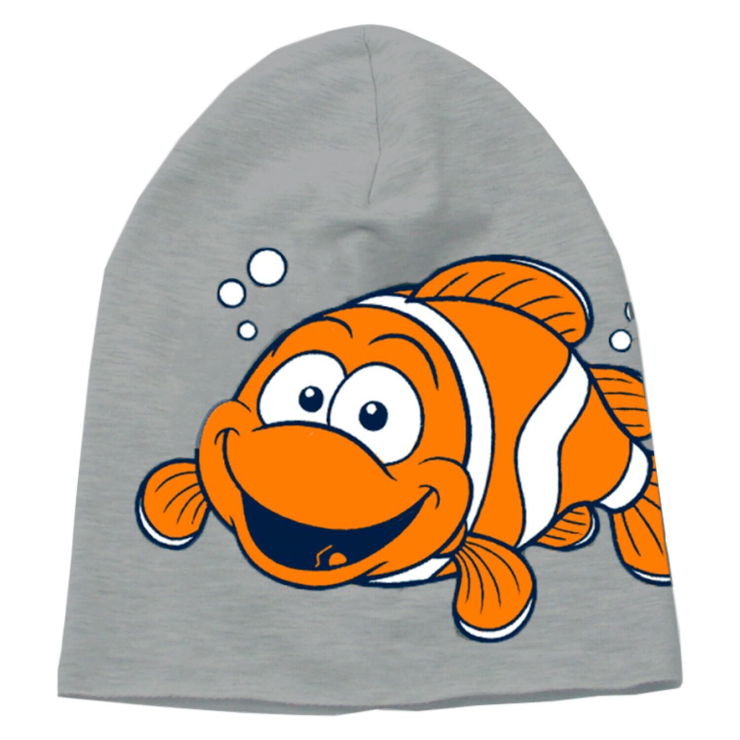 

Трикотажная шапочка FISH Be Snazzy CDL-122013 40-50 см (1-3 года) светло-серая