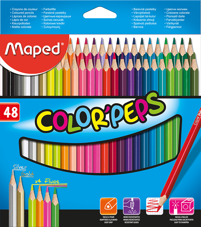 

Карандаши цветные Maped Color Peps Classic 48 цветов (MP.832048)