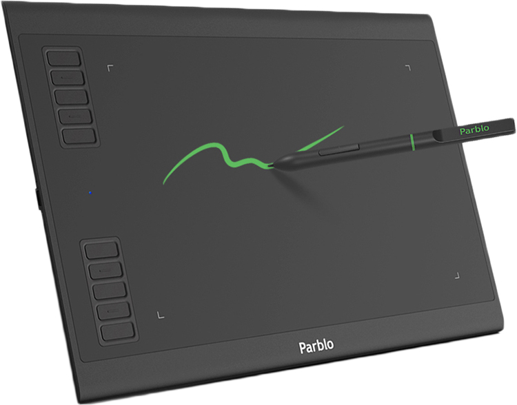 Акція на Графический планшет Parblo A610 Plus V2 Черный (A610PLUSV2) від Rozetka UA
