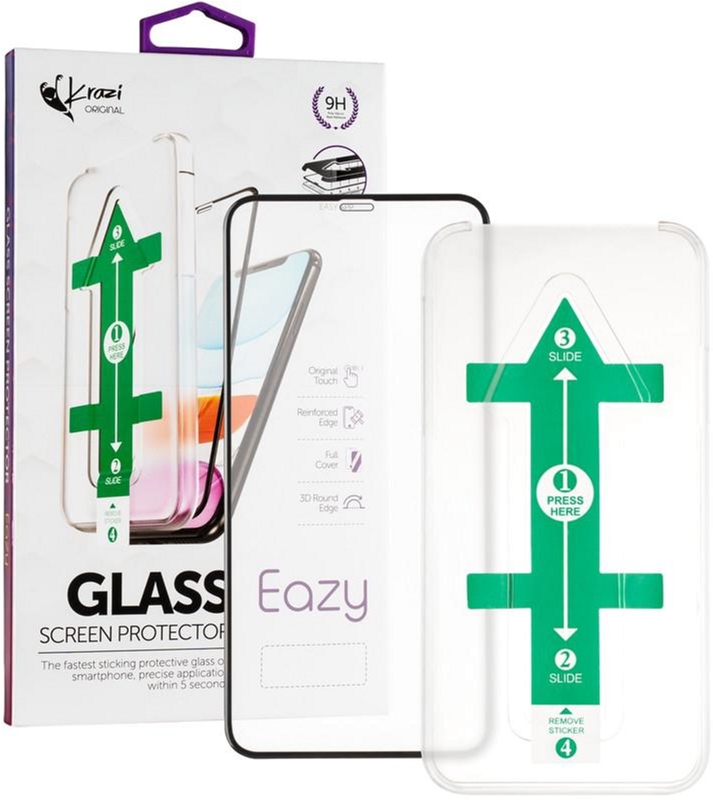 

Защитное стекло Krazi Eazy EZFT01 с установочной рамкой для Apple iPhone Xs Max Black
