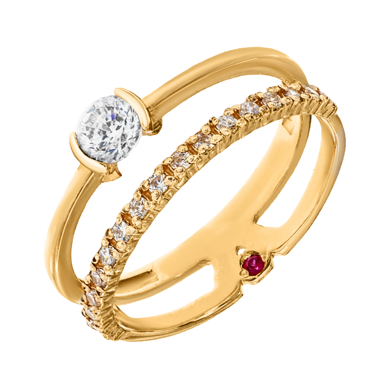 

Кольцо Diamant к2949-09 18.5