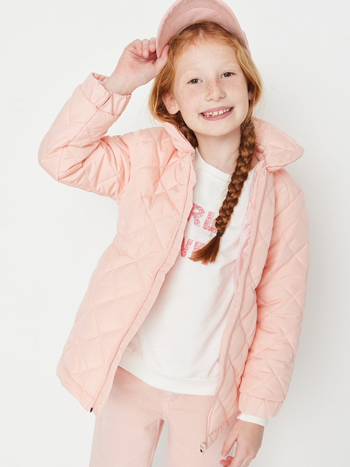 Акція на Дитяча демісезонна куртка для дівчинки Trendyol TKDAW23MO00038 110-116 см Троянда від Rozetka