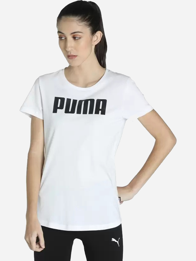 Акція на Футболка Puma Ess Puma Tee W 84719502 M Puma White від Rozetka