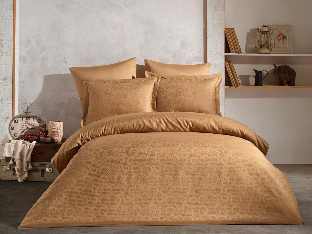

Постельное белье Saheser Jacquard Vip Satin 200X220 Honey Goldenrod