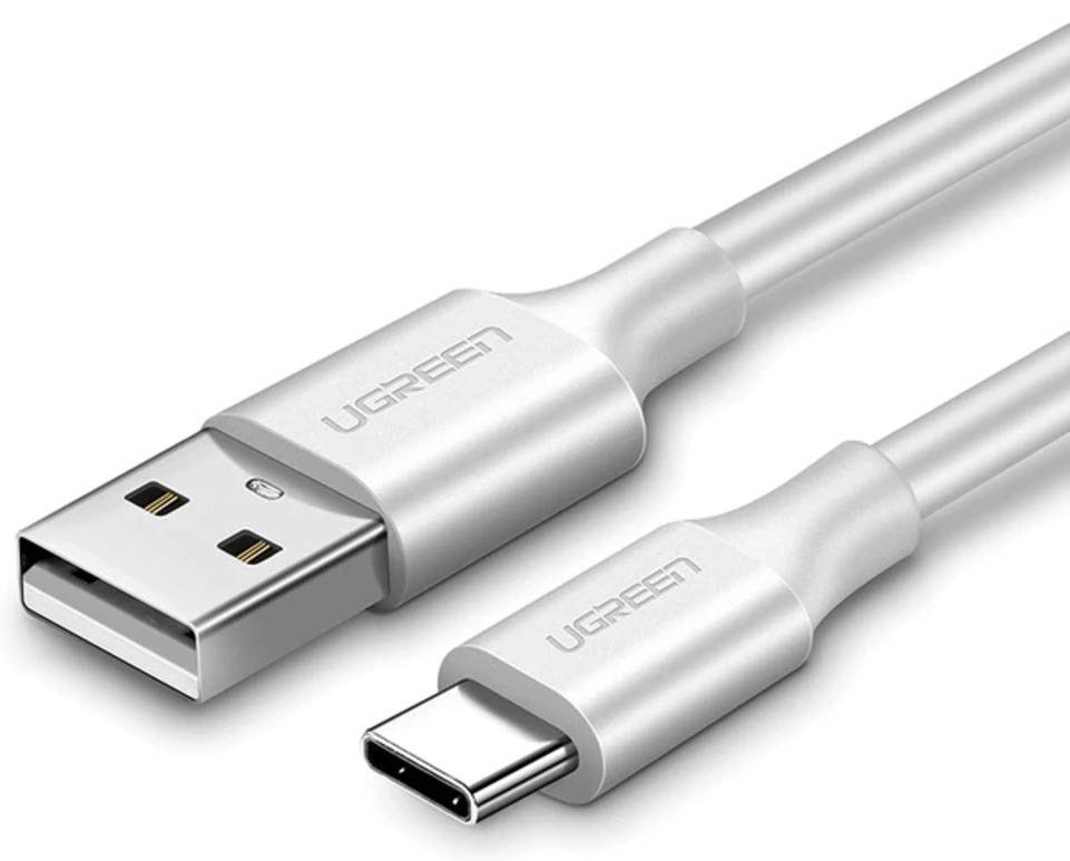 

Кабель синхронизации Ugreen US287 USB-A 2.0 - USB Type-C 1.5 м White