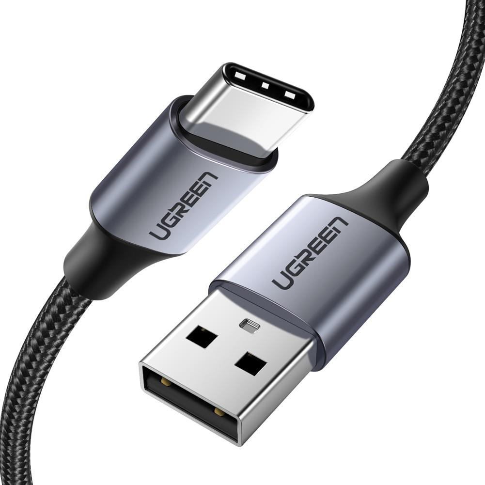 

Кабель синхронизации Ugreen US288 USB-A 2.0 - USB Type-C Aluminium Braid 1.5 м Black