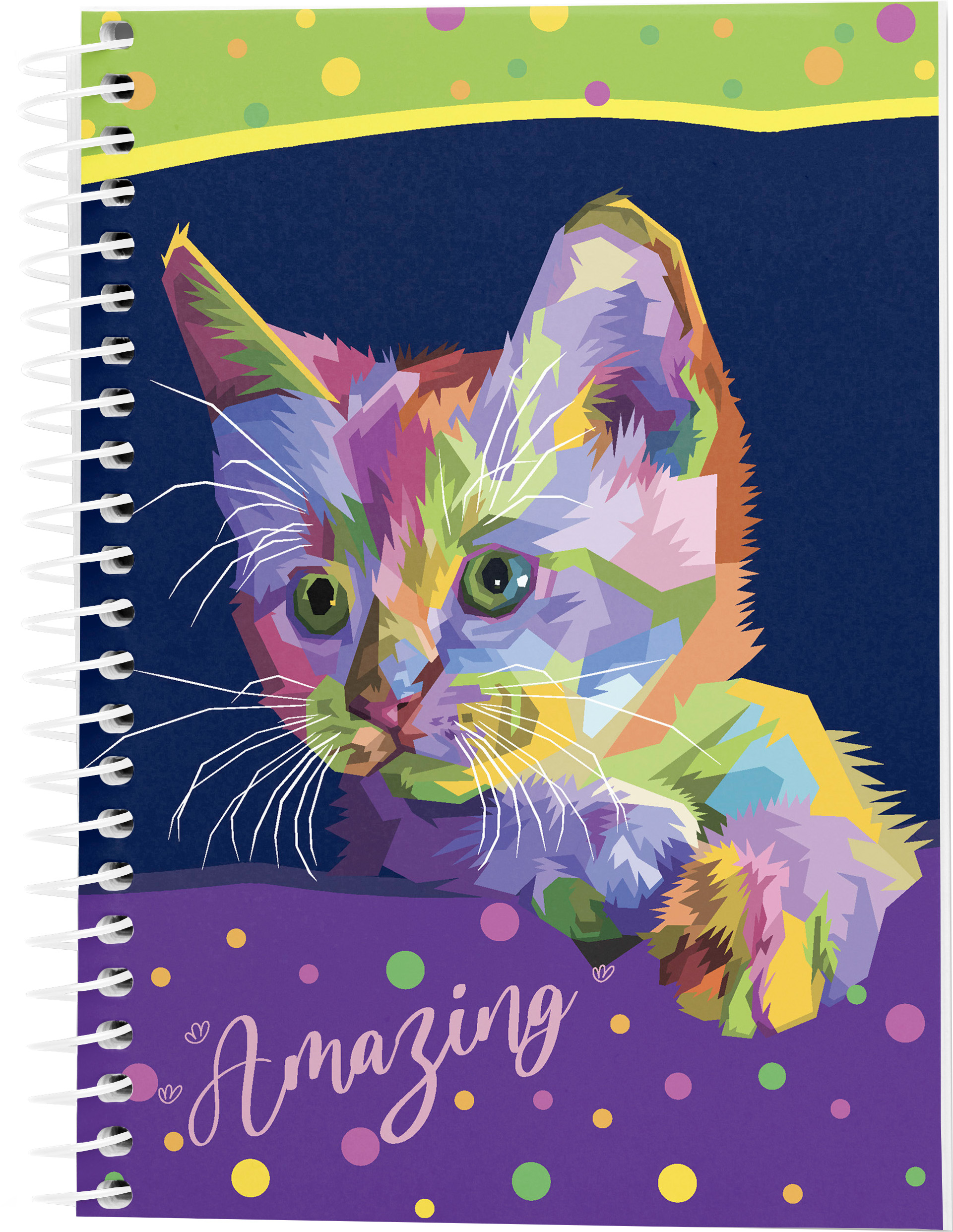 Блокнот Аркуш Amazing Cat А5 в клетку 96 листов 3 шт (1В2251) низкие