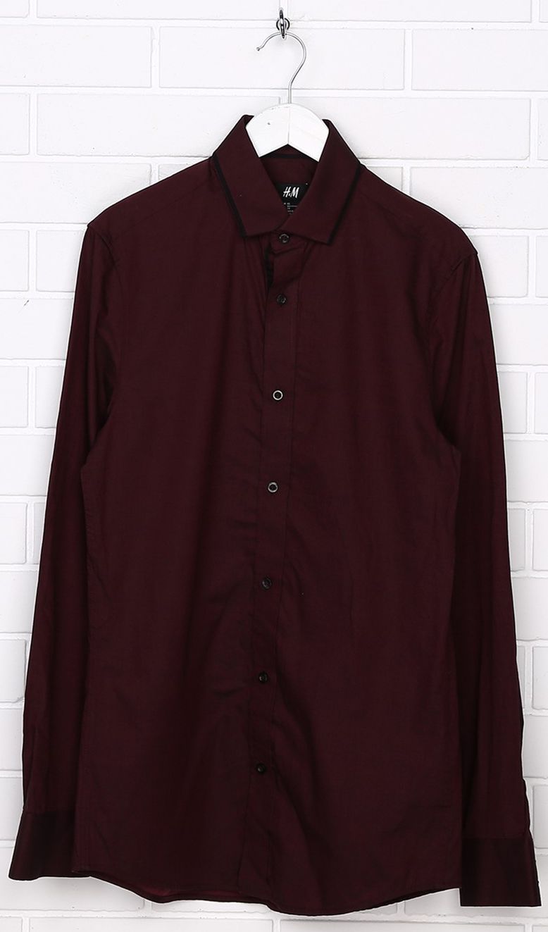 

Рубашка H&M 2368530 XS Баклажановая