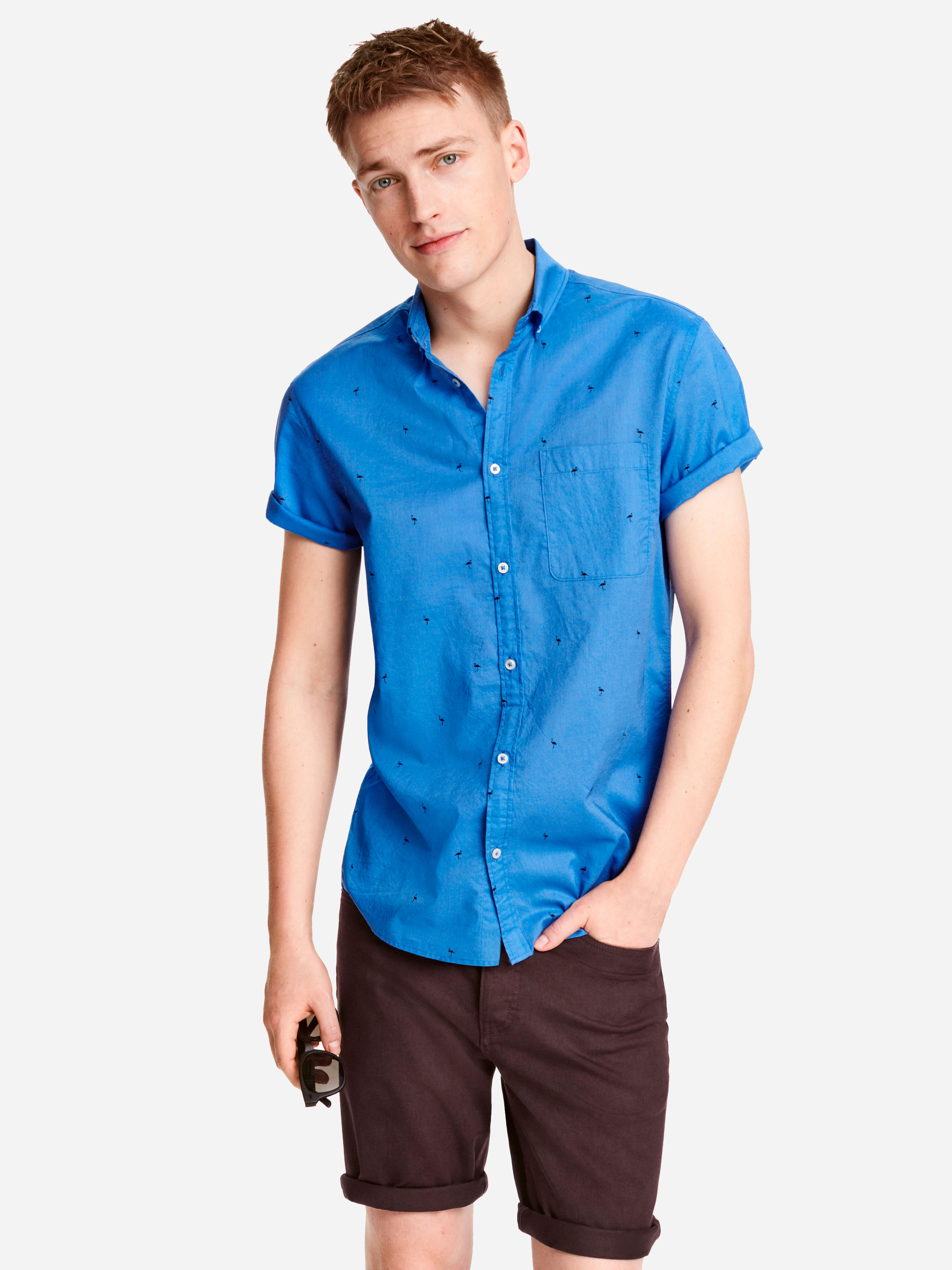 

Рубашка H&M 3444373 ХS Голубая