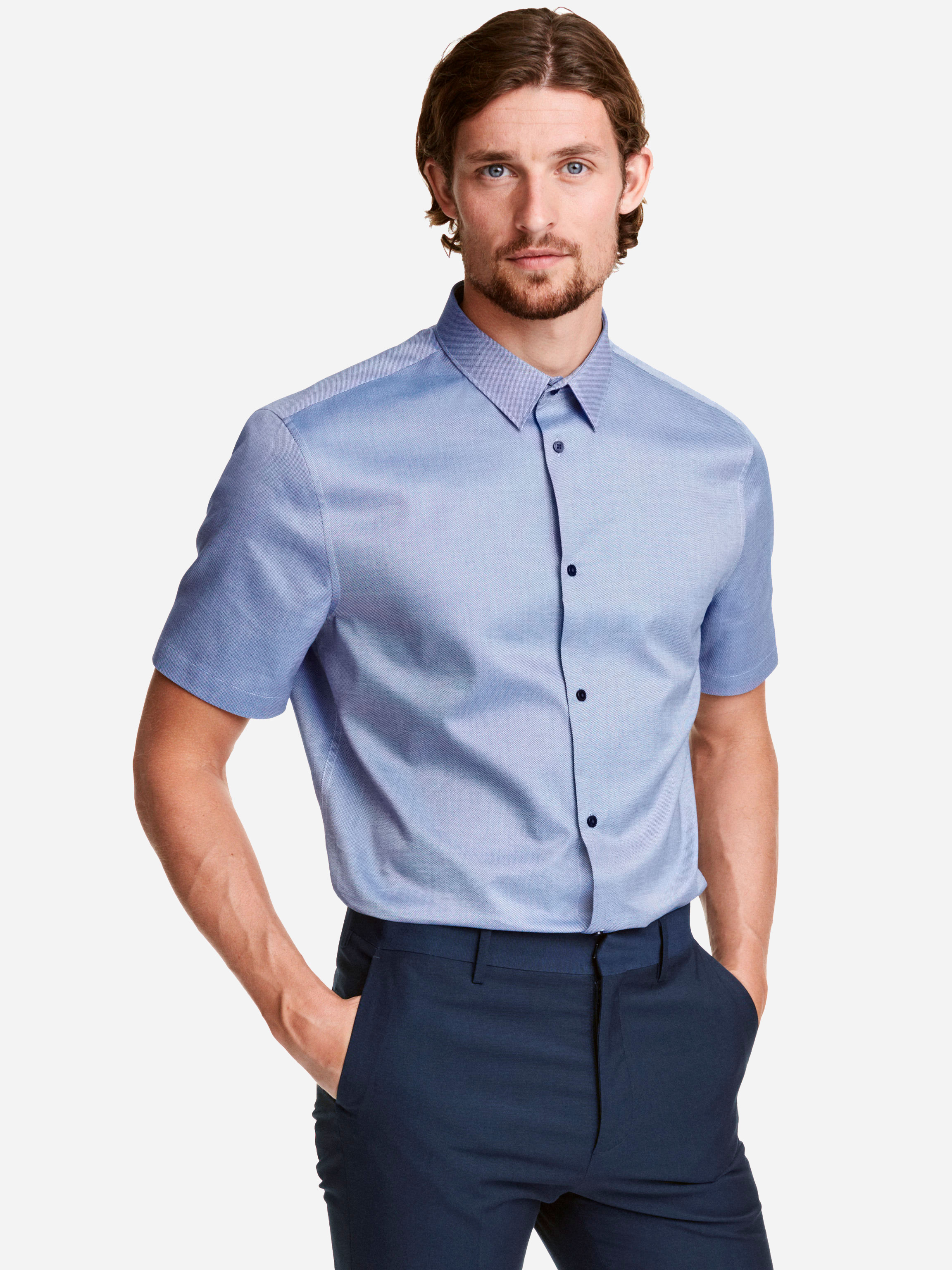 

Рубашка H&M 3948154 XS Голубая