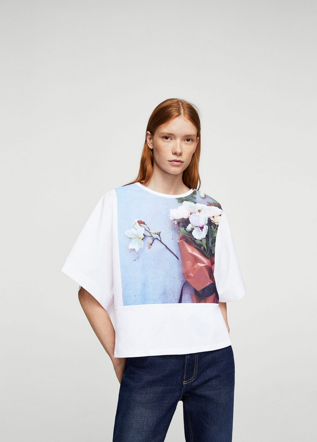 

Футболка Mango 44 Белый 13007696