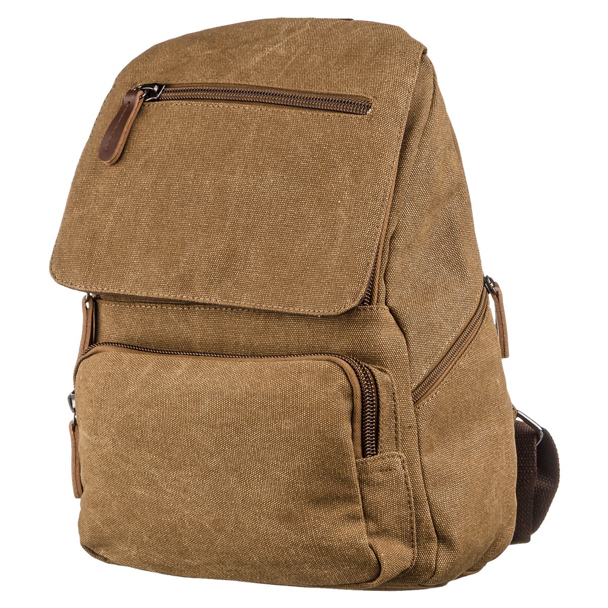 Компактный женский текстильный рюкзак Vintage 20196 Коричневый от ...