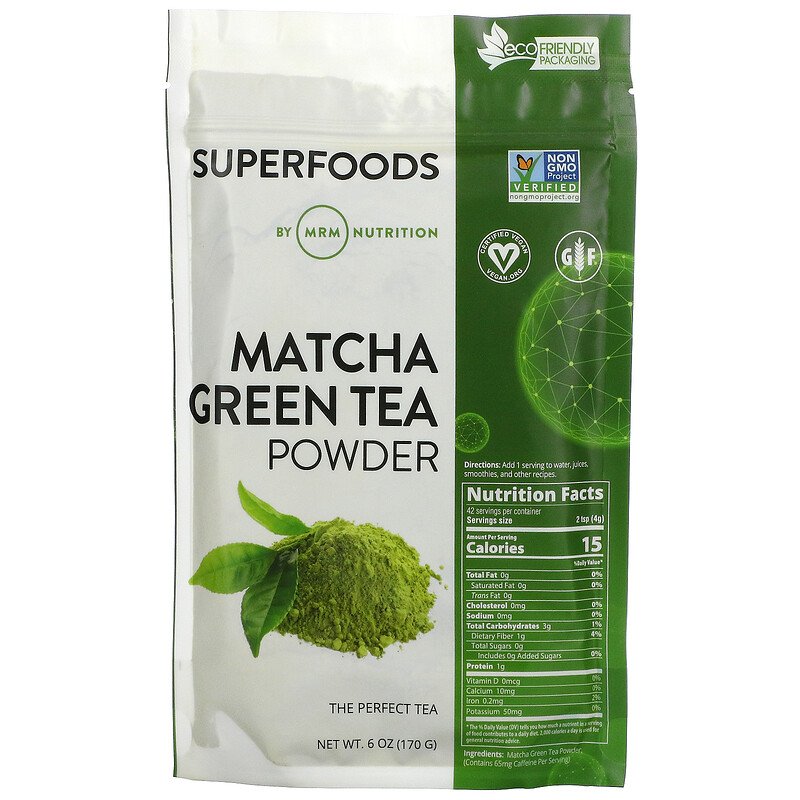 Зеленый чай Матча MRM "Matcha Green Tea Powder" в порошке (170 г ...
