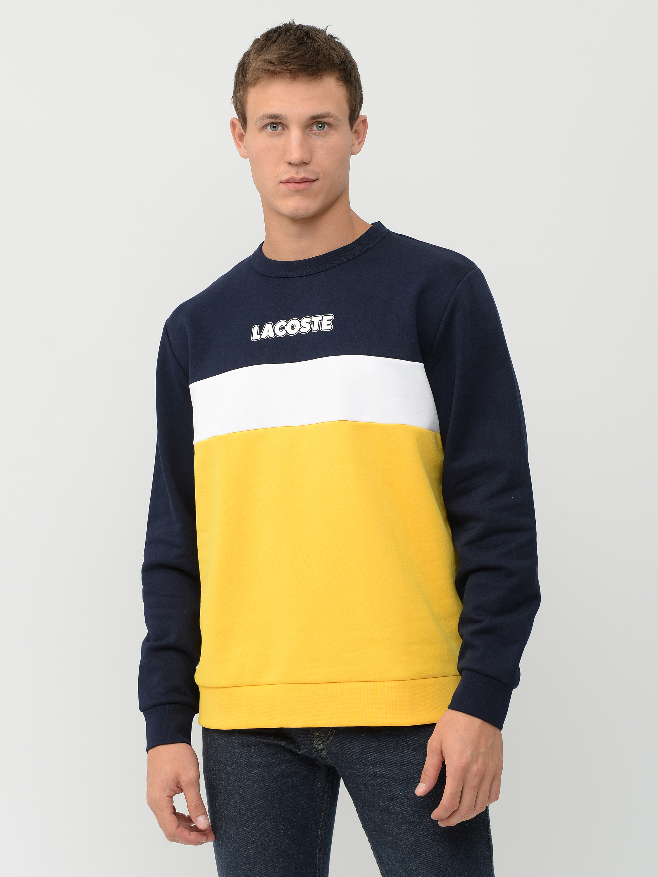 

Свитшот Lacoste SH1538-4SC 2XL (T7) Navy Blue/Yellow/White