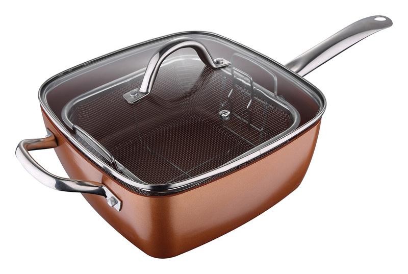 

Сотейник-фритюрница Bergner San Ignacio 24х24х9.5см с крышкой, сотейник