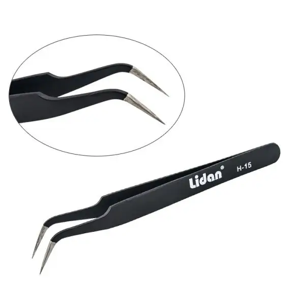 Пинцет для загнутый острый LIDAN H-15 – в интернет-магазине ROZETKA ...