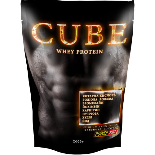 

Протеин Power Pro CUBE Whey Protein, 1 кг Кокос (347801)
