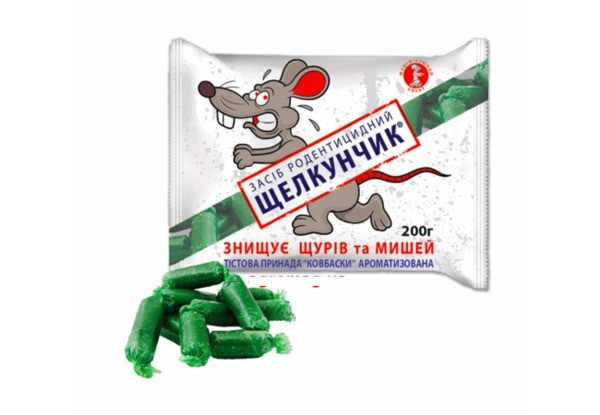 Родентицидное средство от крыс и мышей тесто Агромаг Щелкунчик 200 г ...