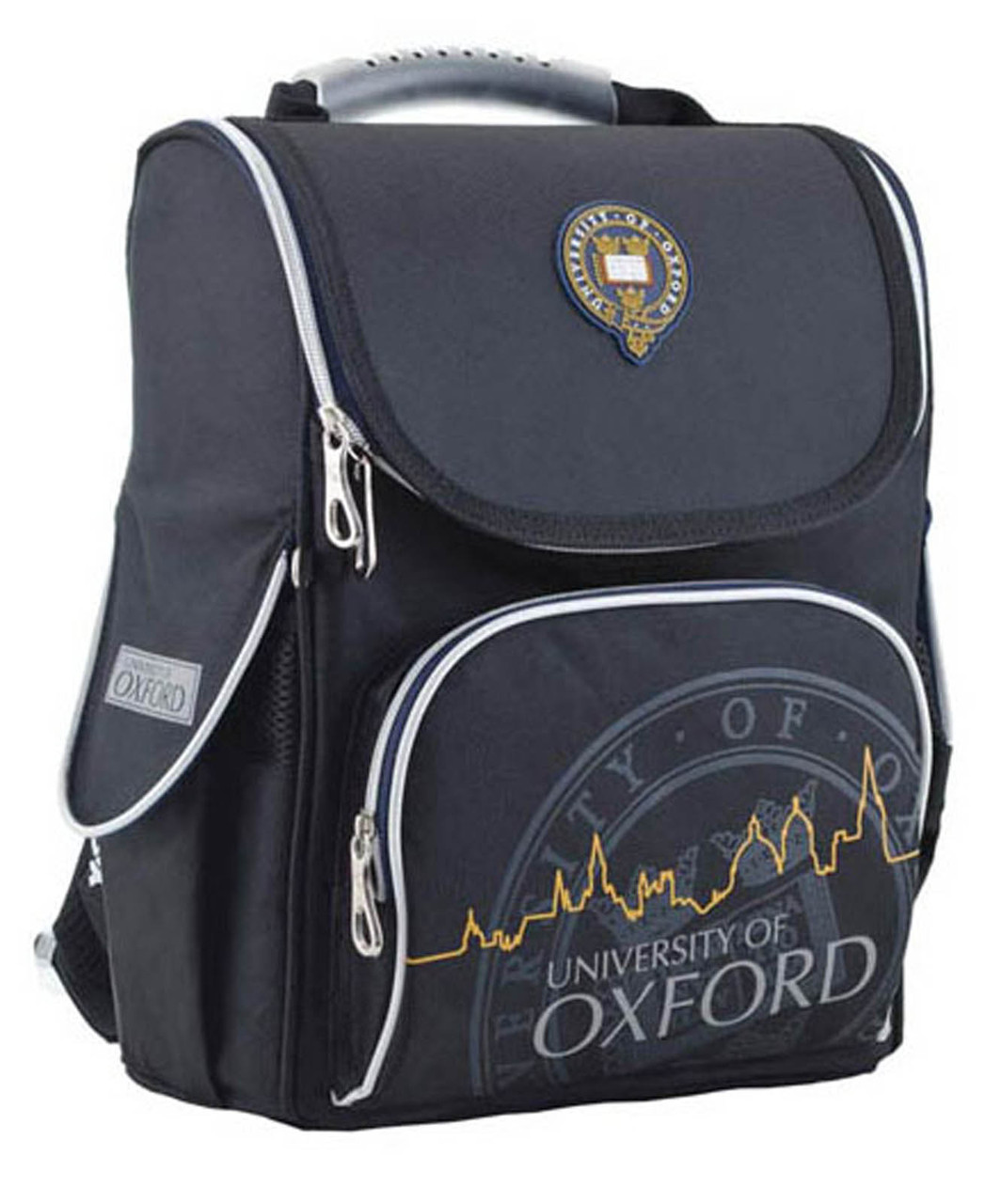 

Рюкзак школьный каркасный YES H-11 Oxford black, 34*26*14