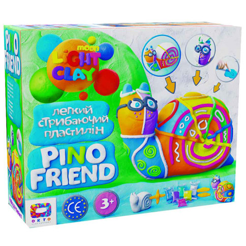 

Набор легкого прыгающего пластилина ОКТО Moon Light Clay Pino Friend Райли (16080018)