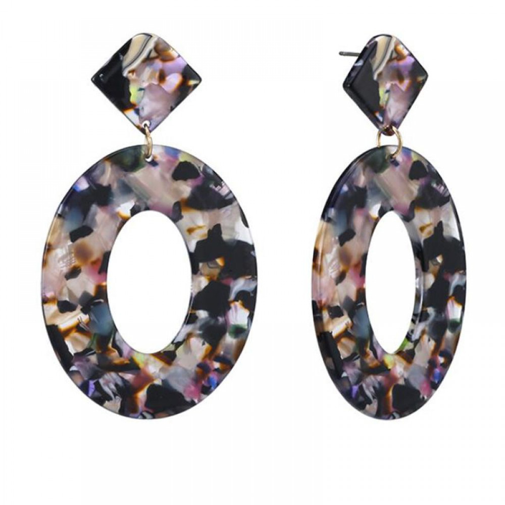 

Серьги акриловые Fashion разноцветные MK0883