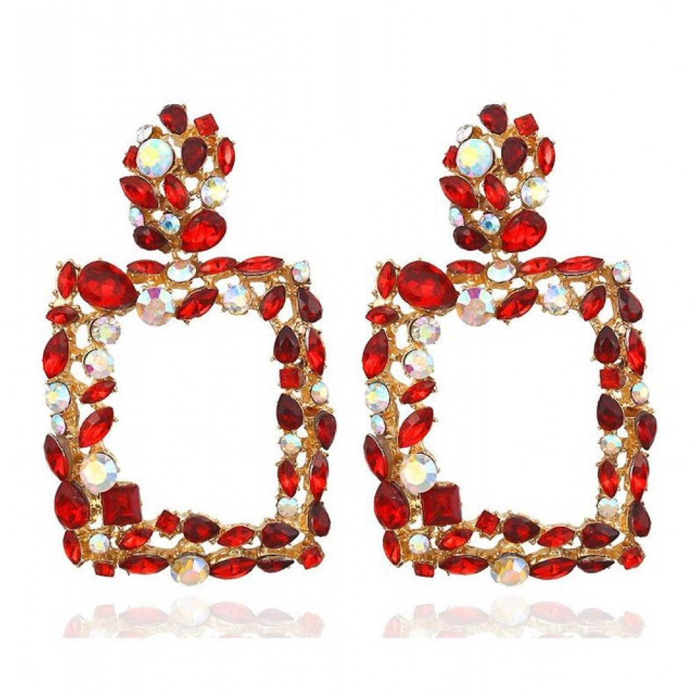 

Серьги Fashion с красными камнями MK0905-4