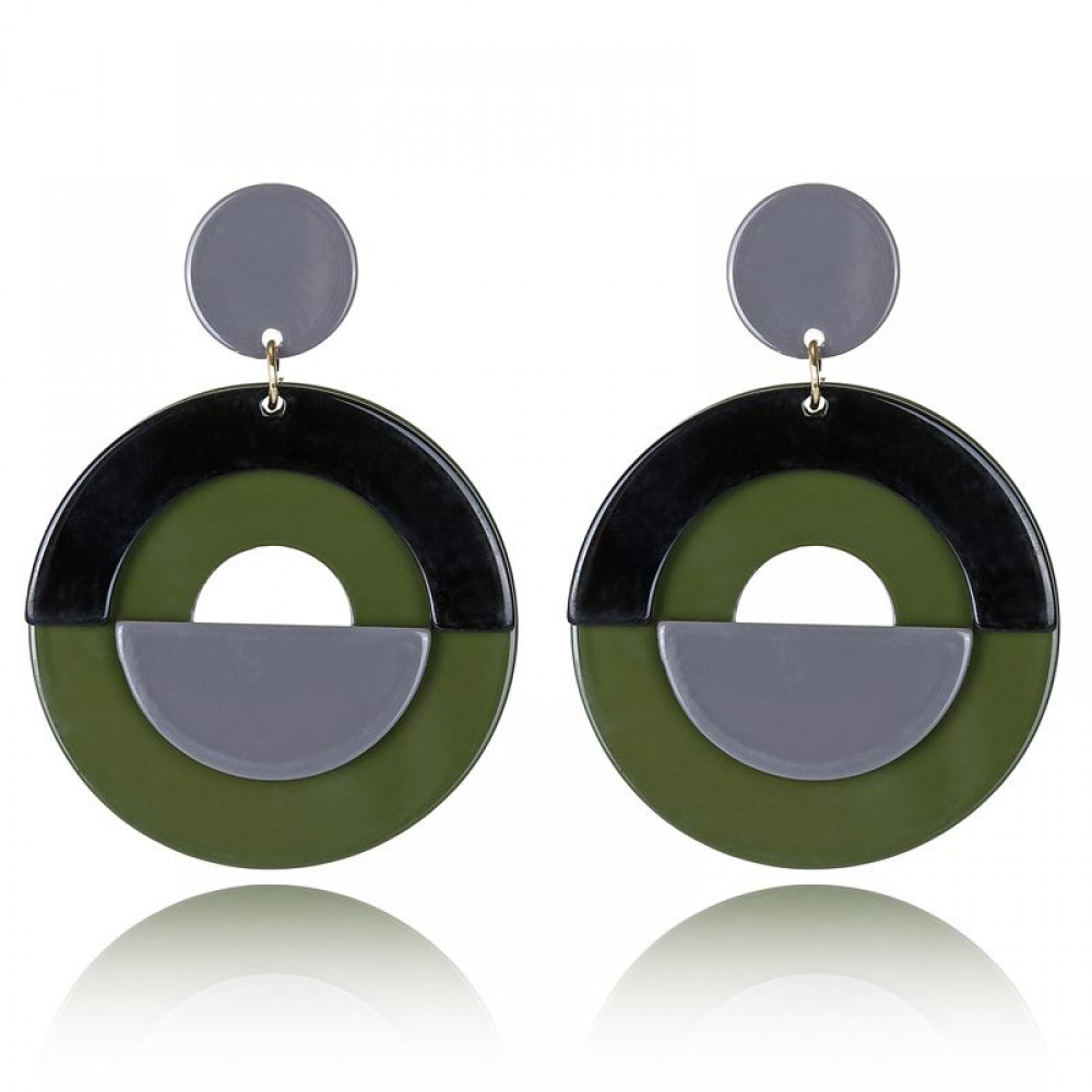 

Серьги акриловые Fashion зеленые MK0854