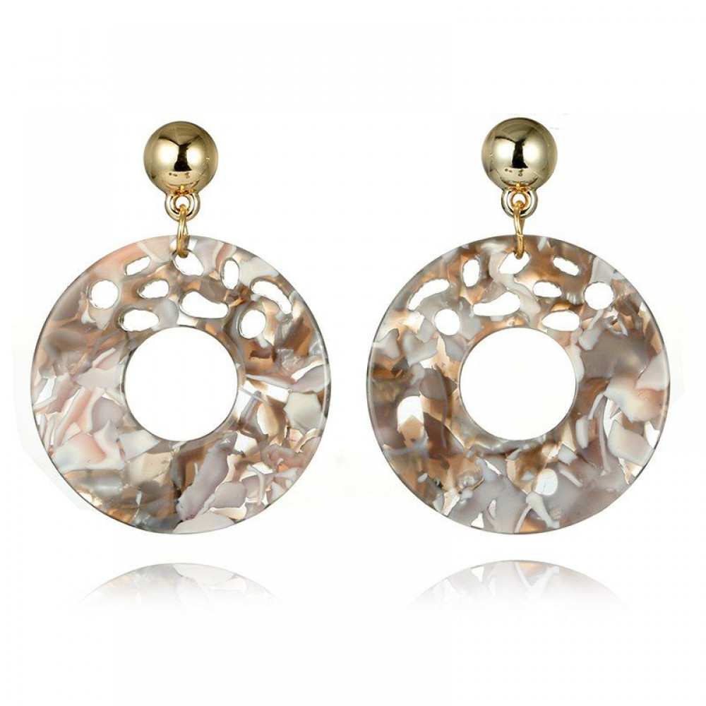 

Серьги акриловые Fashion коричневые MK0820