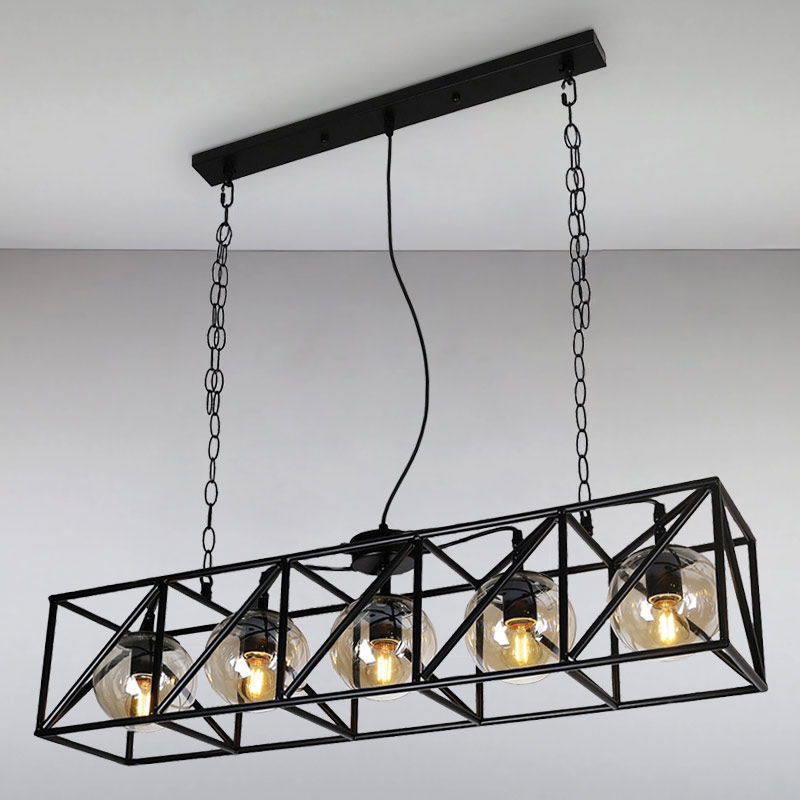 

Люстра подвесная Light House LS-13253-5 BK черная