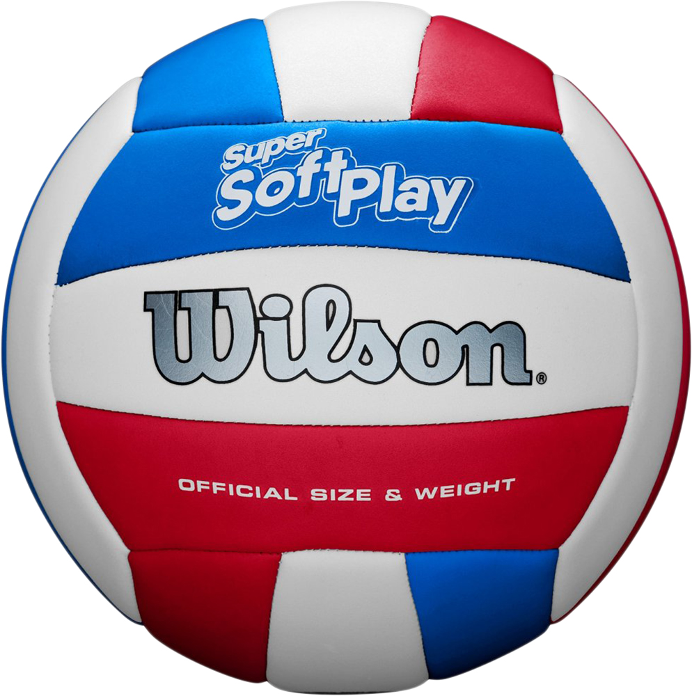 

Мяч волейбольный Wilson Super Soft play Size 5 White-Blue-Red (WTH90219XB)