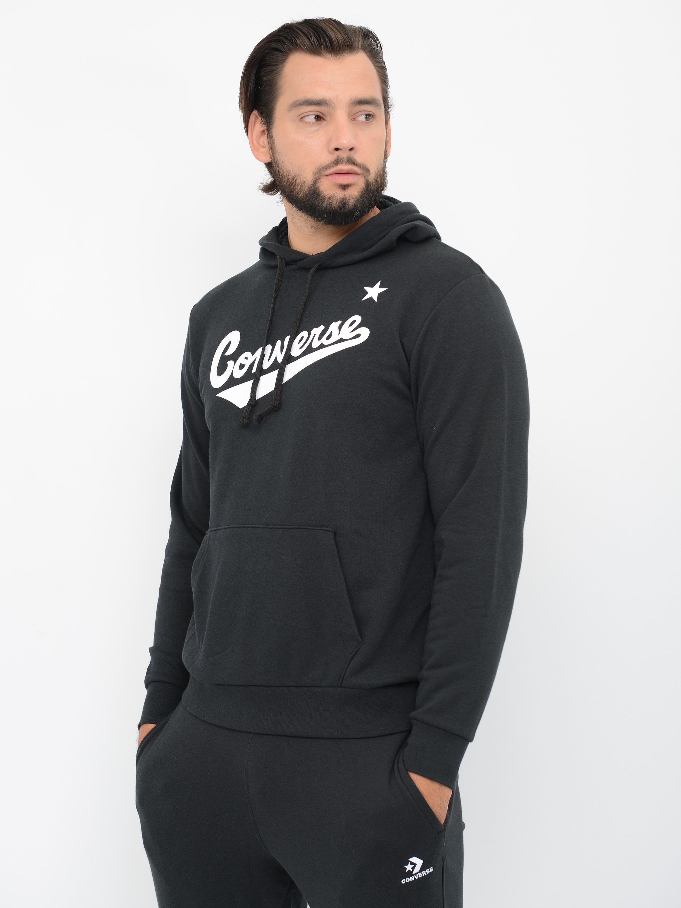

Худи Converse Script Pullover Hoodie Ft 10017675-001 M Black