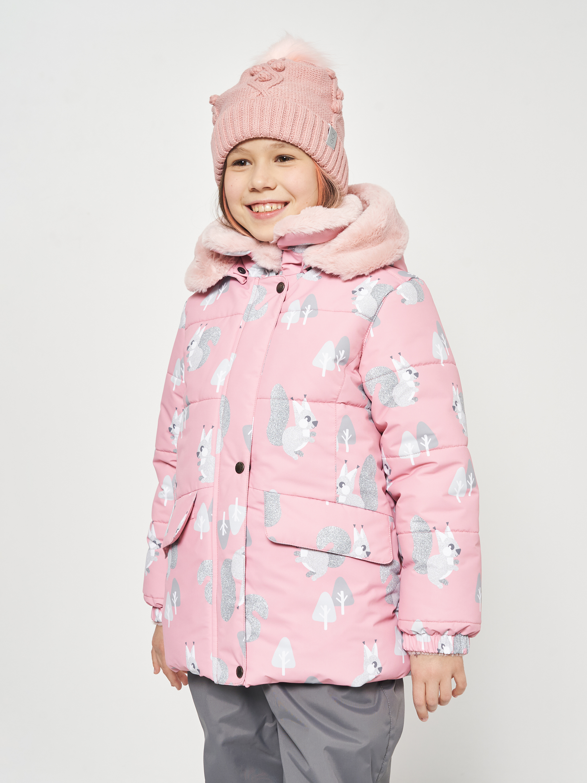 Акція на Дитяча зимова куртка для дівчинки Lenne Belle 22331/1242 98 см Різнокольорова від Rozetka