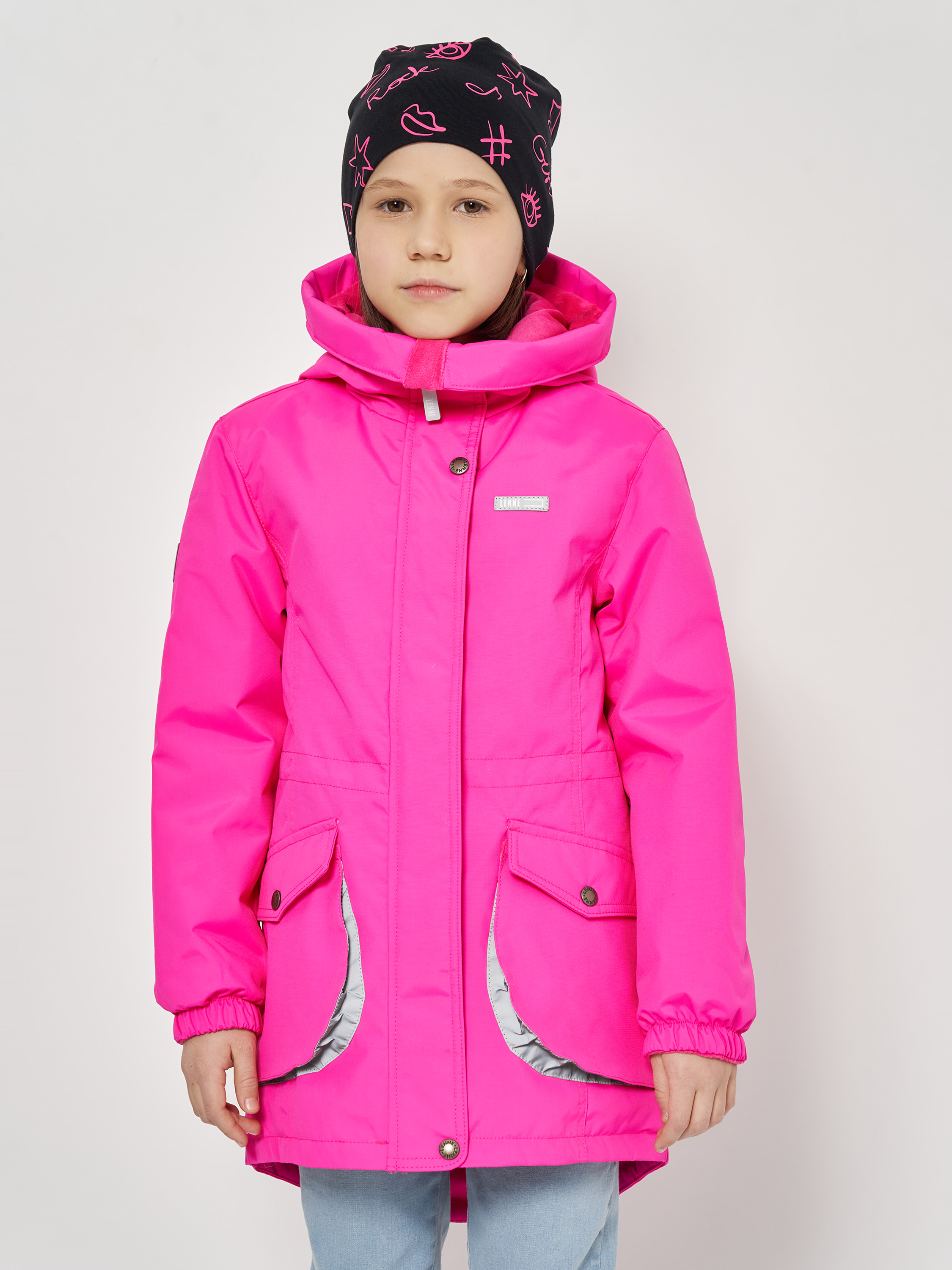 Акція на Дитяча демісезонна куртка для дівчинки Lenne Malina 22732 A/268 104 см Рожева від Rozetka
