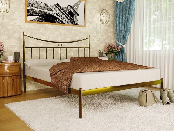 

Кровать Париж 1 Метакам Золото 140х200