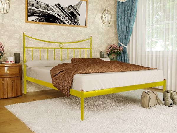 

Кровать Париж 1 Метакам Желтый 120х200