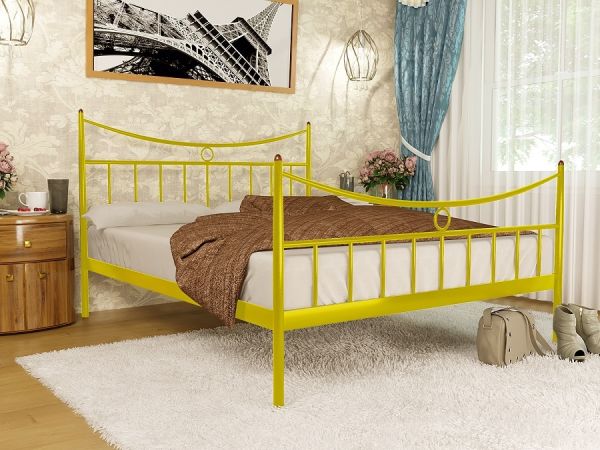 

Кровать Париж 2 Метакам Желтый 180х200